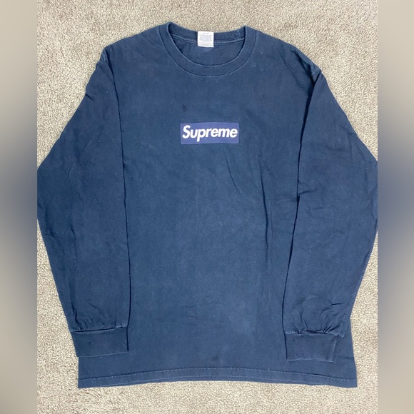Supreme navy‎ bogo l/s 2020